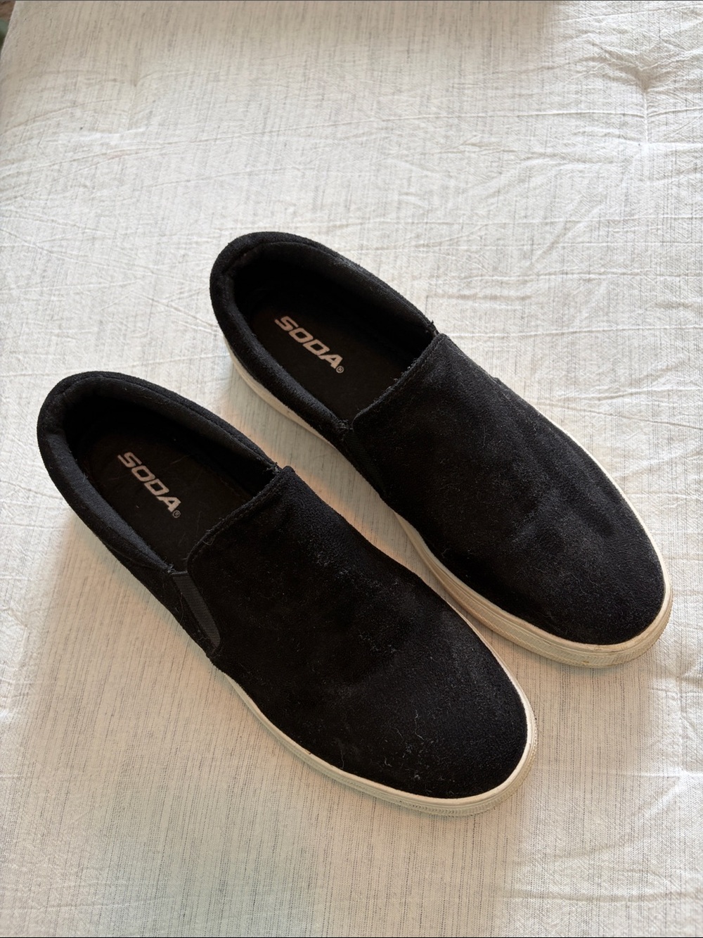 Soda Women’s Black Slip-On Casual Shoes